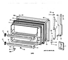 Hotpoint CTX18EABARAA freezer door diagram