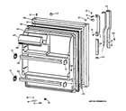 Hotpoint CTX18EABARAA fresh food door diagram