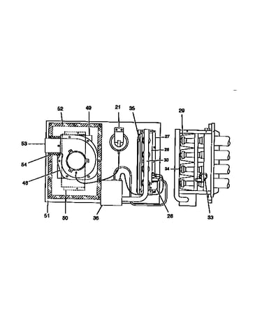 Gas heat section