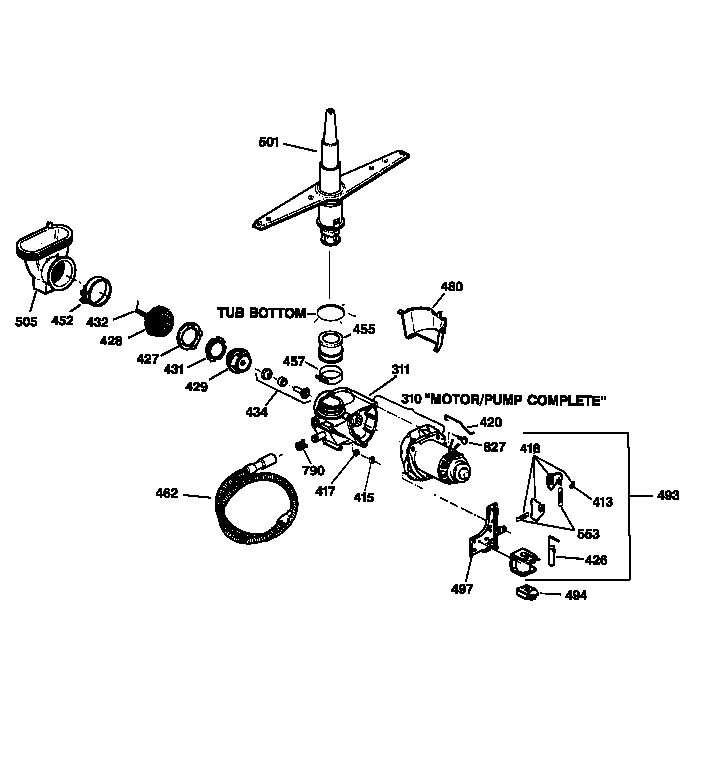 Motor-pump mechanism