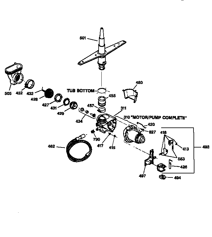 MOTOR-PUMP MECHANISM