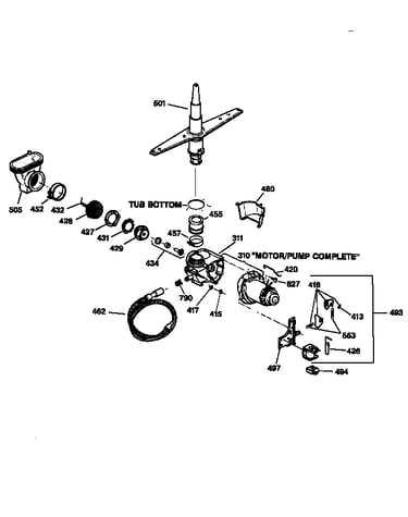 Motor-pump mechanism