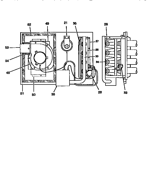 Fig. 3 - gas heat section