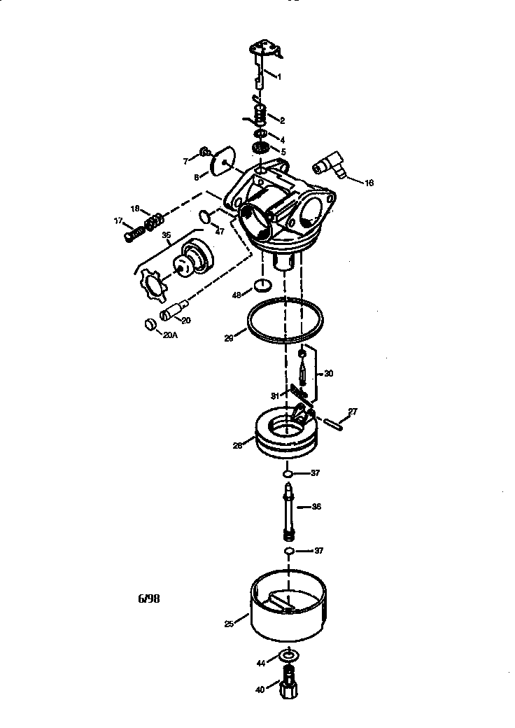 CARBURETOR NO. 640160