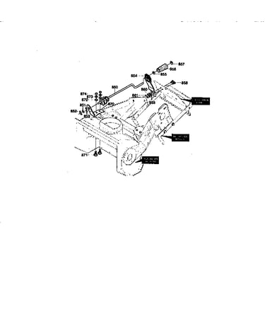 Chute control rod assembly