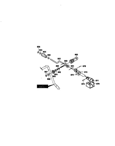 Chute control rod assembly