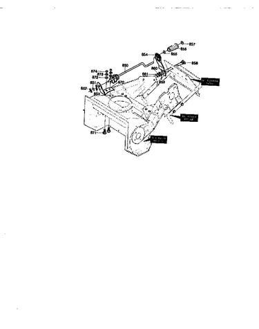 Chute control rod assembly