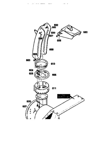 Discharge chute assembly
