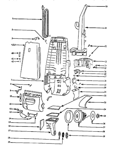 Handle and bag housing