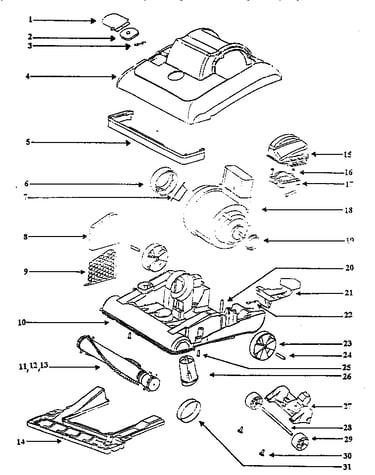 Nozzle and motor assembly