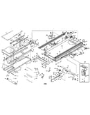 Motor and walking belt assembly