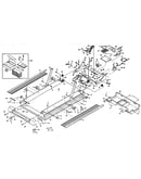 Motor and walking belt assembly