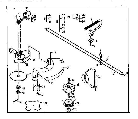 Shaft/handle/stringhead