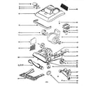 Eureka 7650ATH nozzle and motor assembly diagram