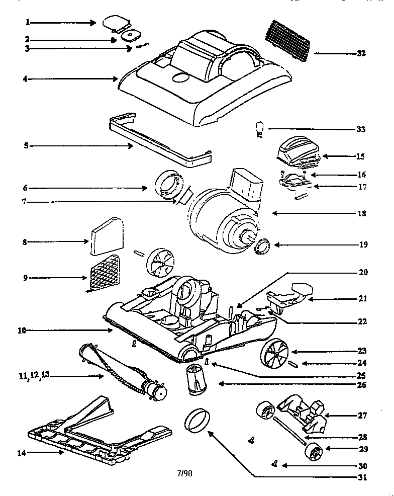 Nozzle and motor assembly