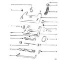 Eureka AU4465BT nozzle and motor assembly diagram