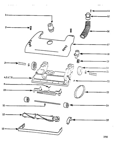 Nozzle and motor assembly