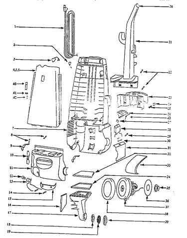 Handle and bag housing