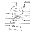 Eureka AU4340AT nozzle and motor assembly diagram