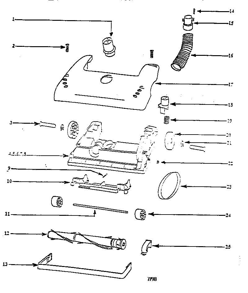 Nozzle and motor assembly
