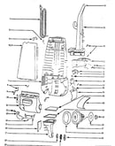 Handle and bag housing