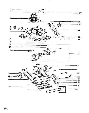 Nozzle and motor assembly