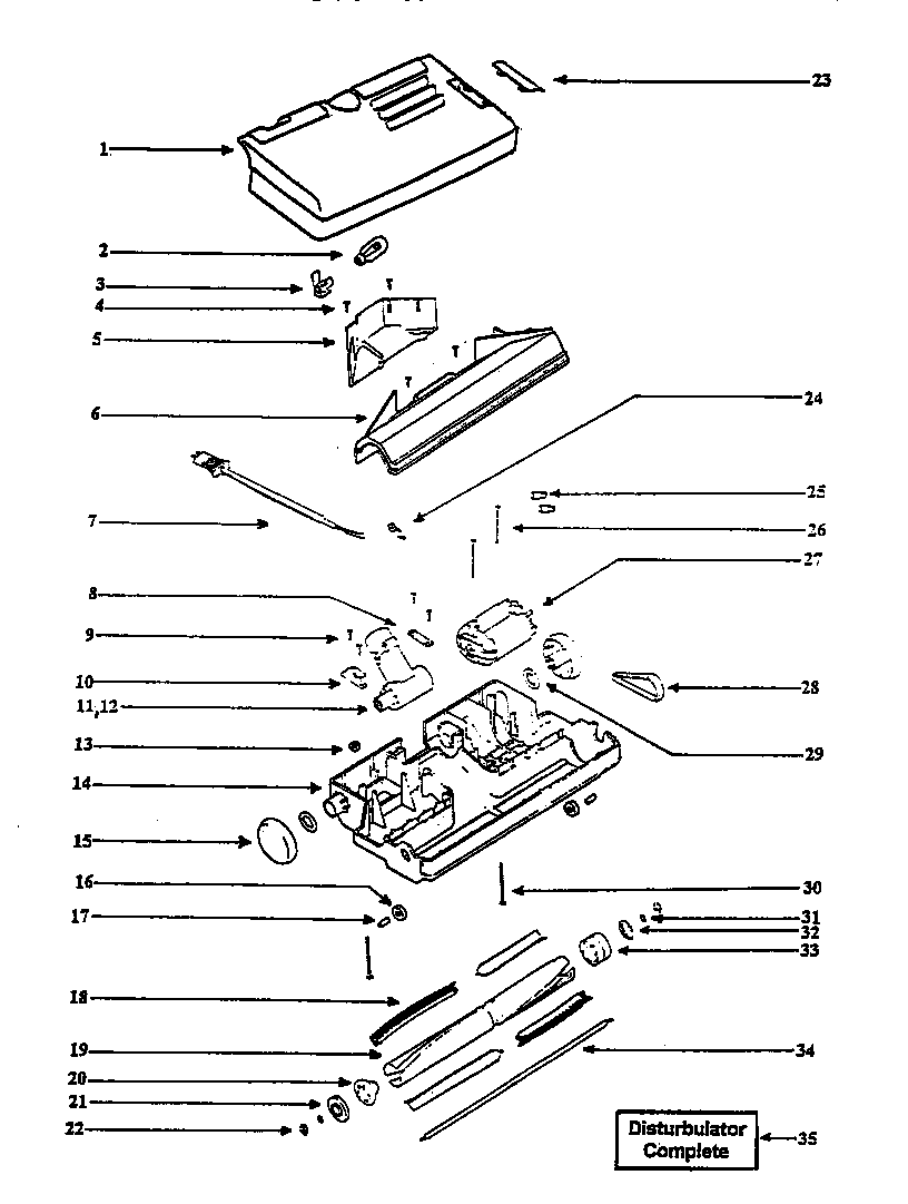 Nozzle and motor assembly