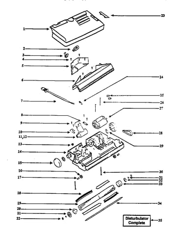 Nozzle and motor assembly