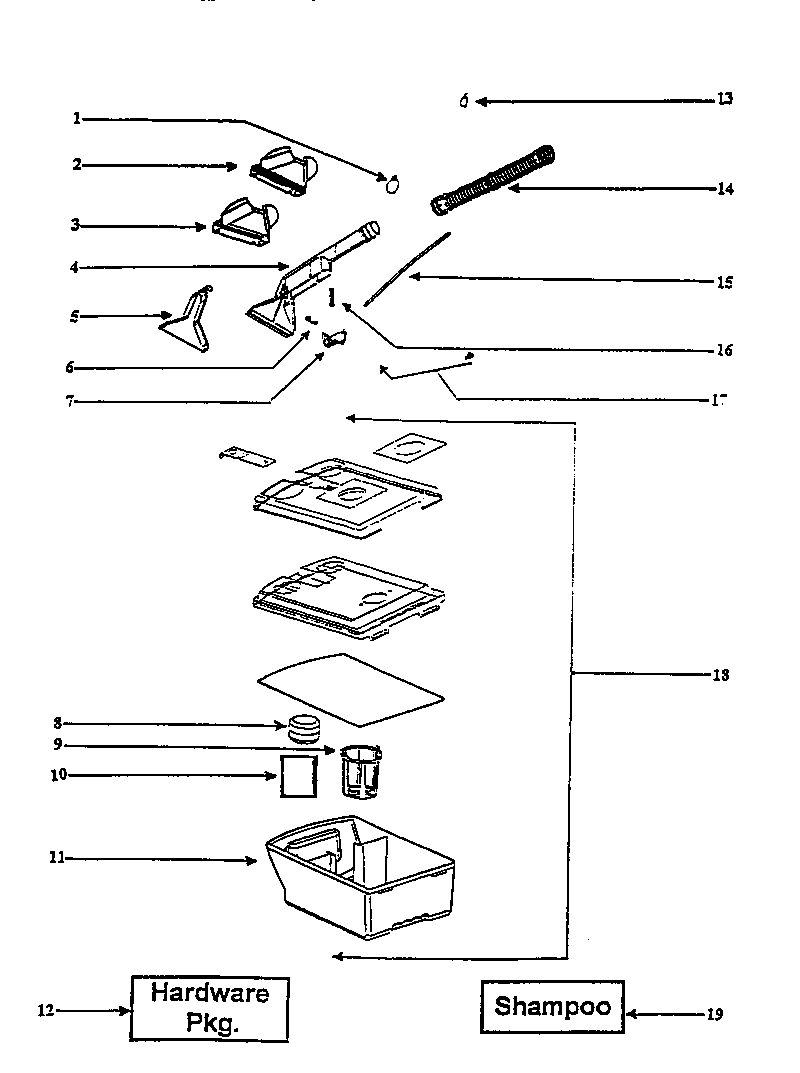 Recovery tank assembly