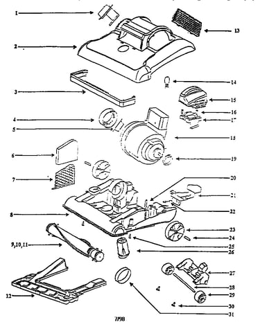 Nozzle and motor assembly