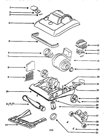 Nozzle and motor assembly