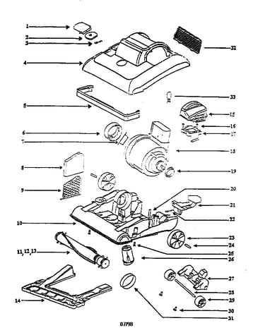 Nozzle and motor assembly