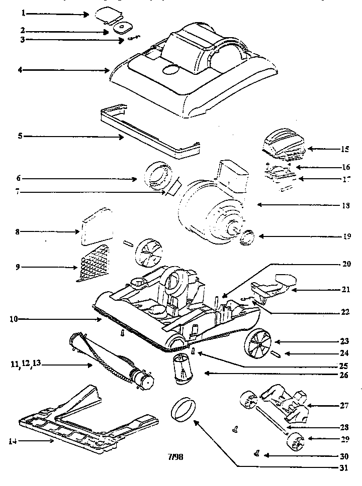 Nozzle and motor assembly