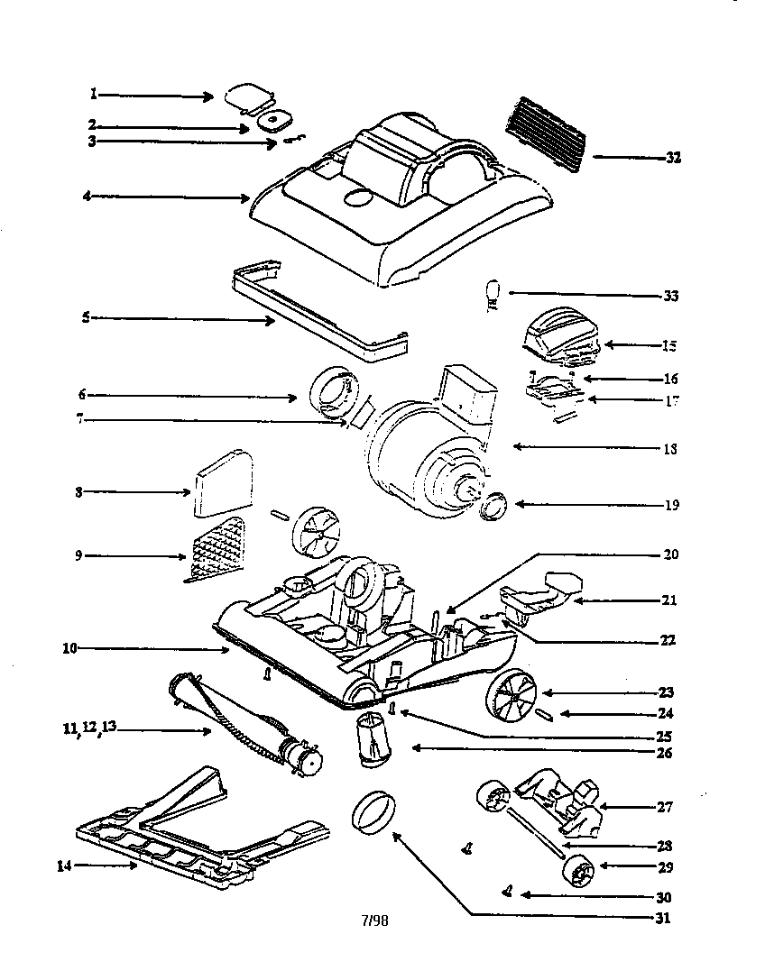 Nozzle and motor assembly