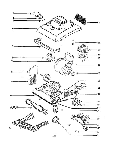 Nozzle and motor assembly