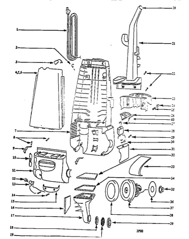 Handle and bag housing