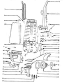 Handle and bag housing