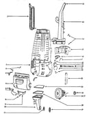 Handle and bag housing