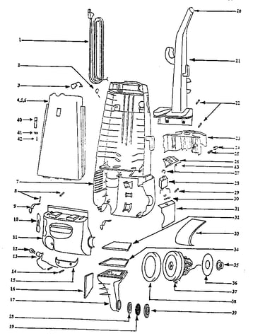 Handle and bag housing