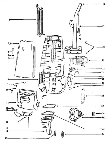 Handle and bag housing