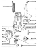 Handle and bag housing