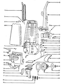 Handle and bag housing