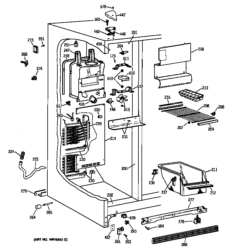 Freezer section