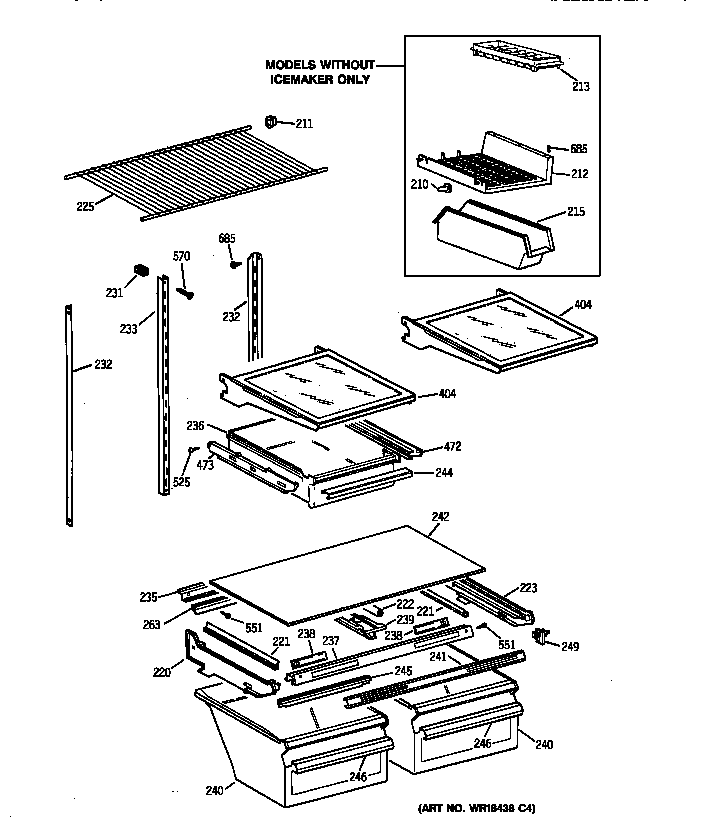 Shelf parts