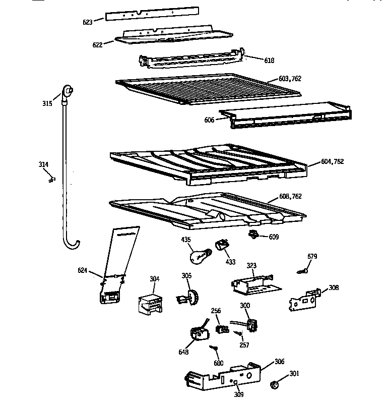 COMPARTMENT SEPARATOR PARTS