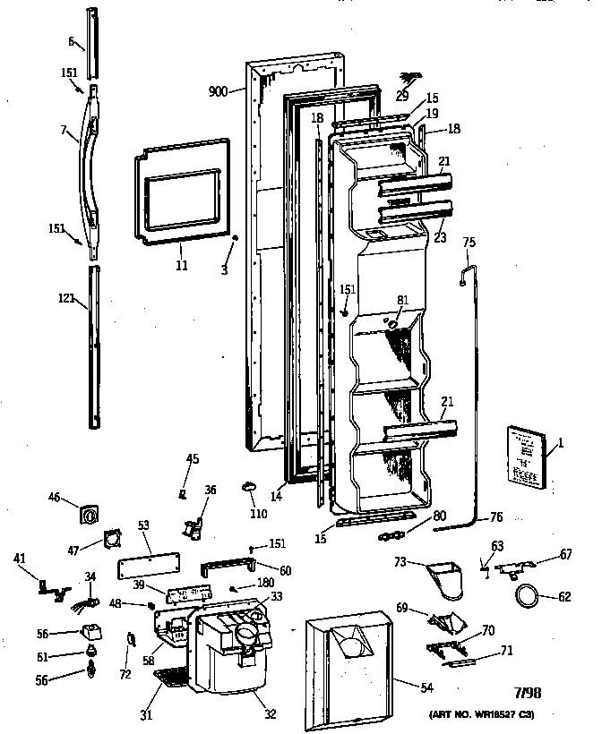 FREEZER DOOR