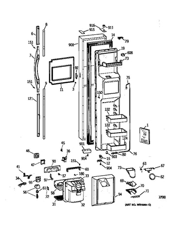 Freezer door