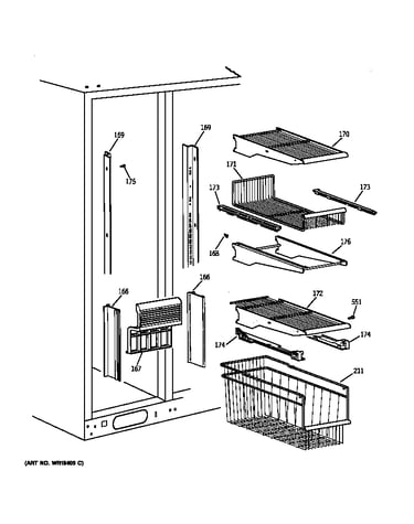 Freezer shelves