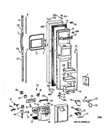 Freezer door