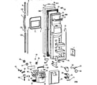 GE TFX30PPBAAA freezer door diagram